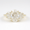 1.00 Carat Oval Cut Lab Grown Diamond Engagement Ring in 14K Gold - Mivaan Fine Jewelry