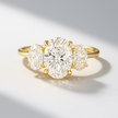 1.00 Carat Oval Cut Lab Grown Diamond Engagement Ring in 14K Gold - Mivaan Fine Jewelry