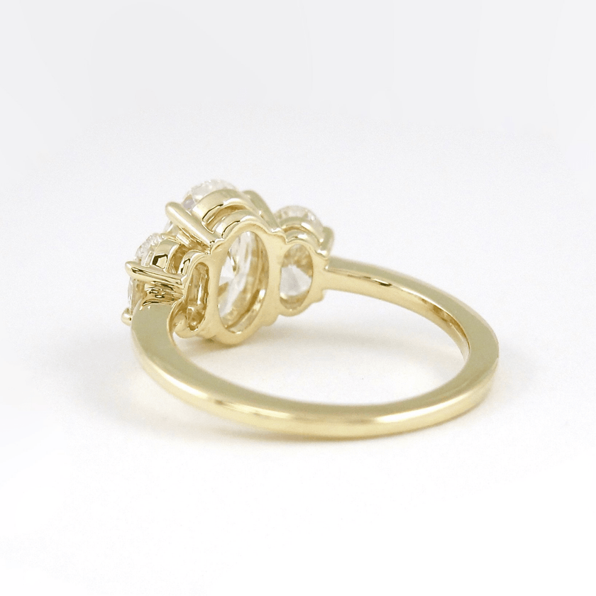 1.00 Carat Oval Cut Lab Grown Diamond Engagement Ring in 14K Gold - Mivaan Fine Jewelry