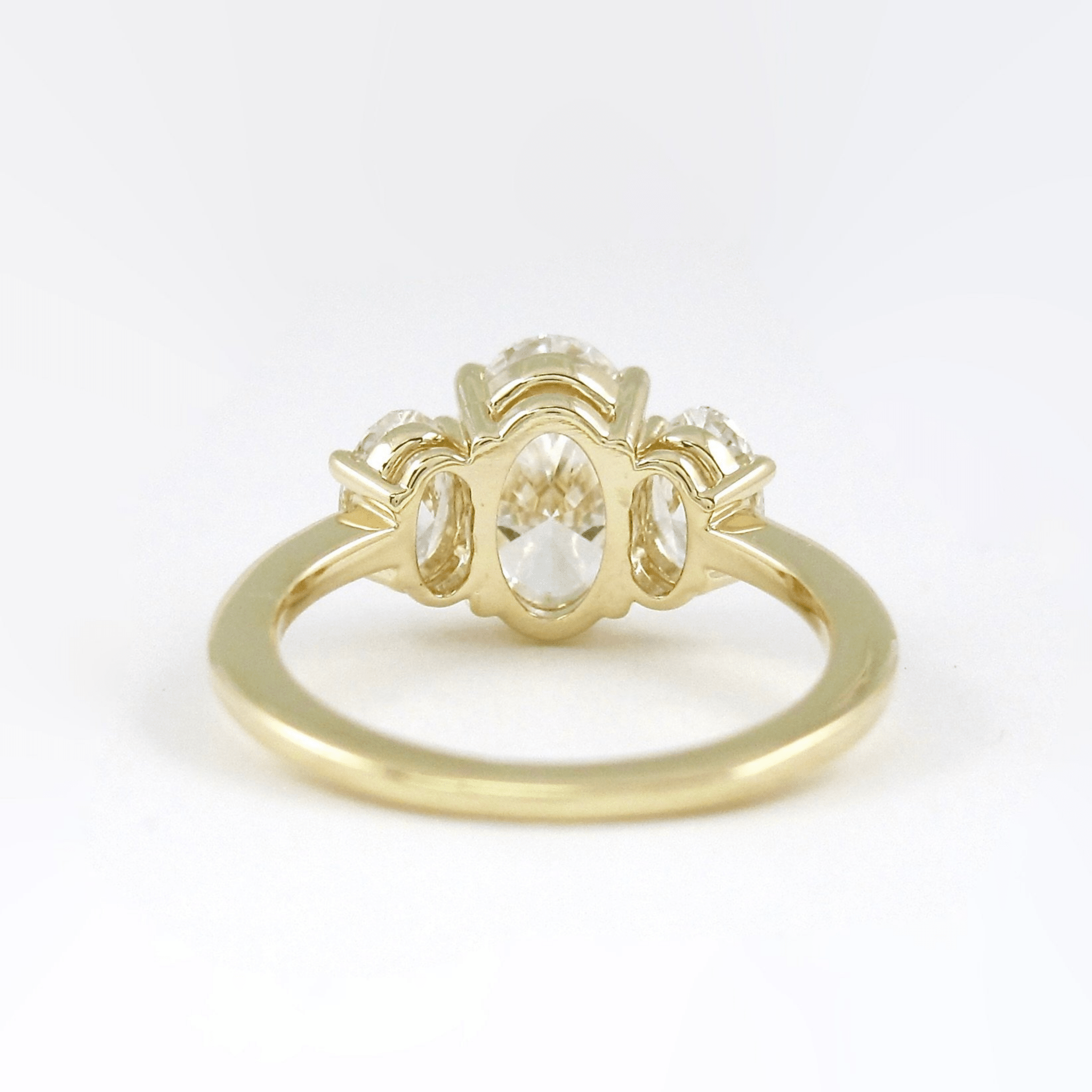 1.00 Carat Oval Cut Lab Grown Diamond Engagement Ring in 14K Gold - Mivaan Fine Jewelry