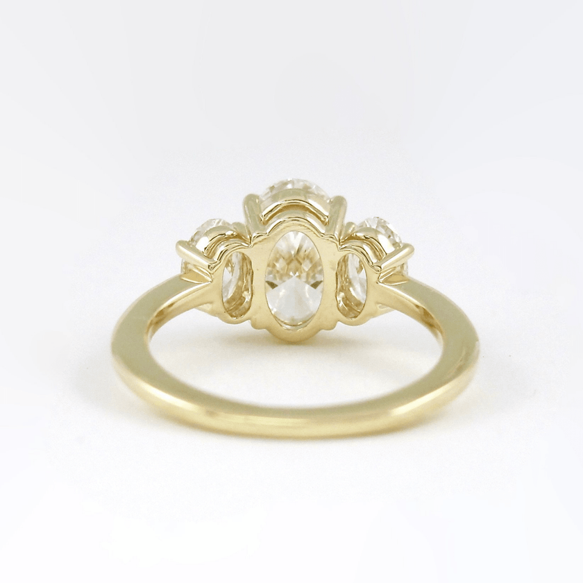 1.00 Carat Oval Cut Lab Grown Diamond Engagement Ring in 14K Gold - Mivaan Fine Jewelry