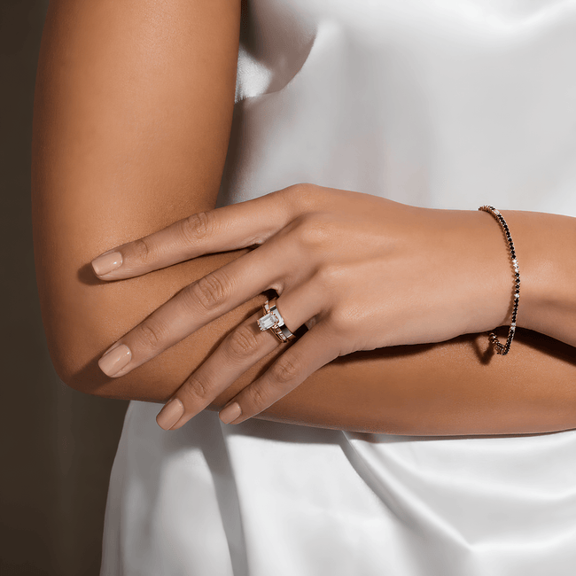 1.25 Carat Emerald Cut Lab Grown Diamond Solitaire Ring in Solid Gold - Mivaan Fine Jewelry
