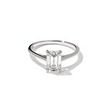 1.25 Carat Emerald Cut Lab Grown Diamond Solitaire Ring in Solid Gold - Mivaan Fine Jewelry