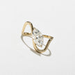 1.25 Carat Marquise Cut Lab Diamond Ring with Crossover Band - Mivaan Fine Jewelry