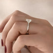 1.5 Carat Oval Cut Lab Grown Diamond Engagement Ring - Mivaan Fine Jewelry