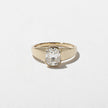 1.50 Carat Cushion Cut Lab Grown Diamond Half Bar Set Ring in 14K Solid Gold - Mivaan Fine Jewelry