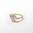 1.50 Carat Emerald Cut Lab Grown Diamond Bezel Solitaire Ring in Solid Gold - Mivaan Fine Jewelry