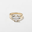 1.50 Carat Oval Cut Lab Grown Diamond Ring with Baguette Side Stones in 14K Solid Gold - Mivaan Fine Jewelry
