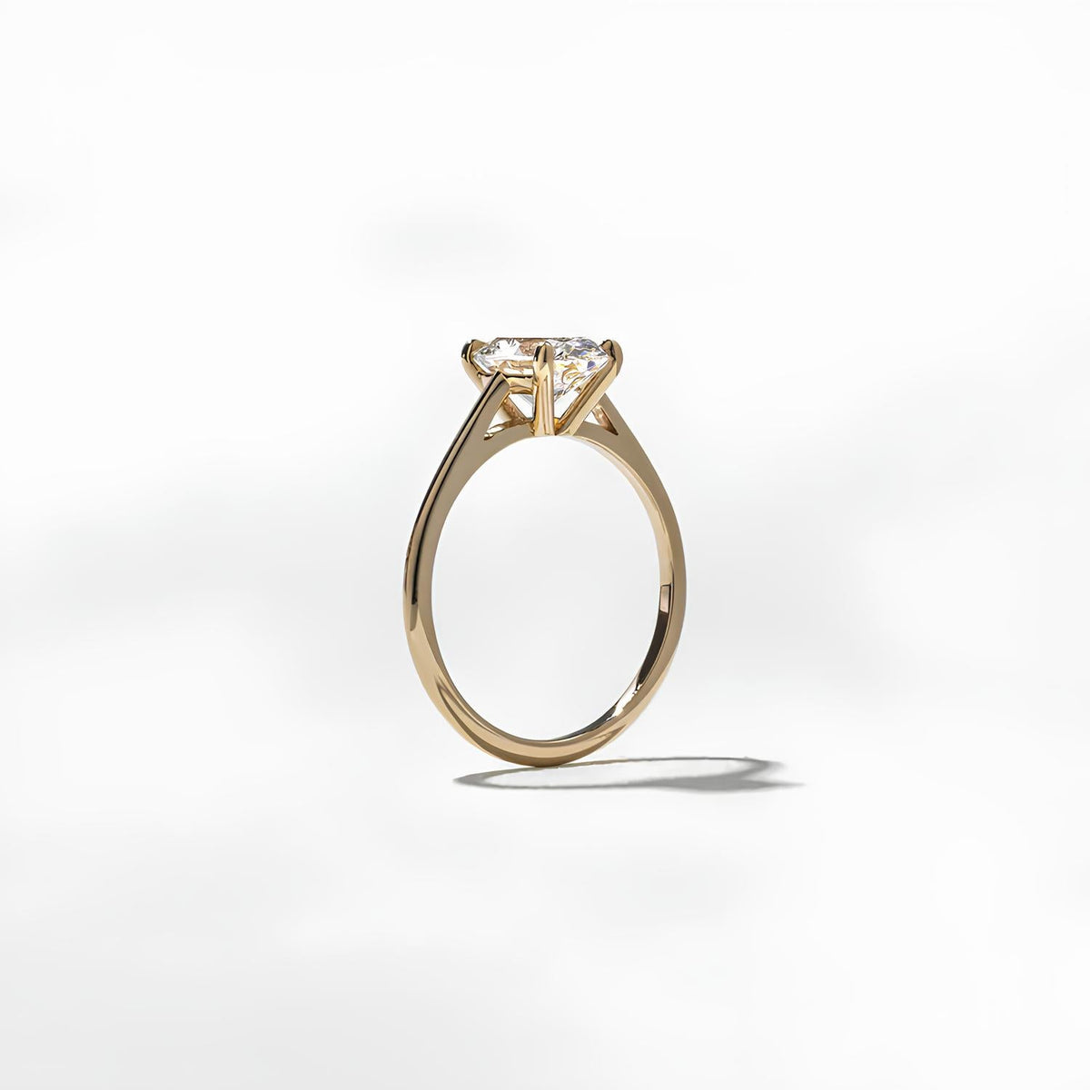 1.50 Carat Oval Cut Lab Grown Diamond Solitaire Ring in Solid Gold - Mivaan Fine Jewelry