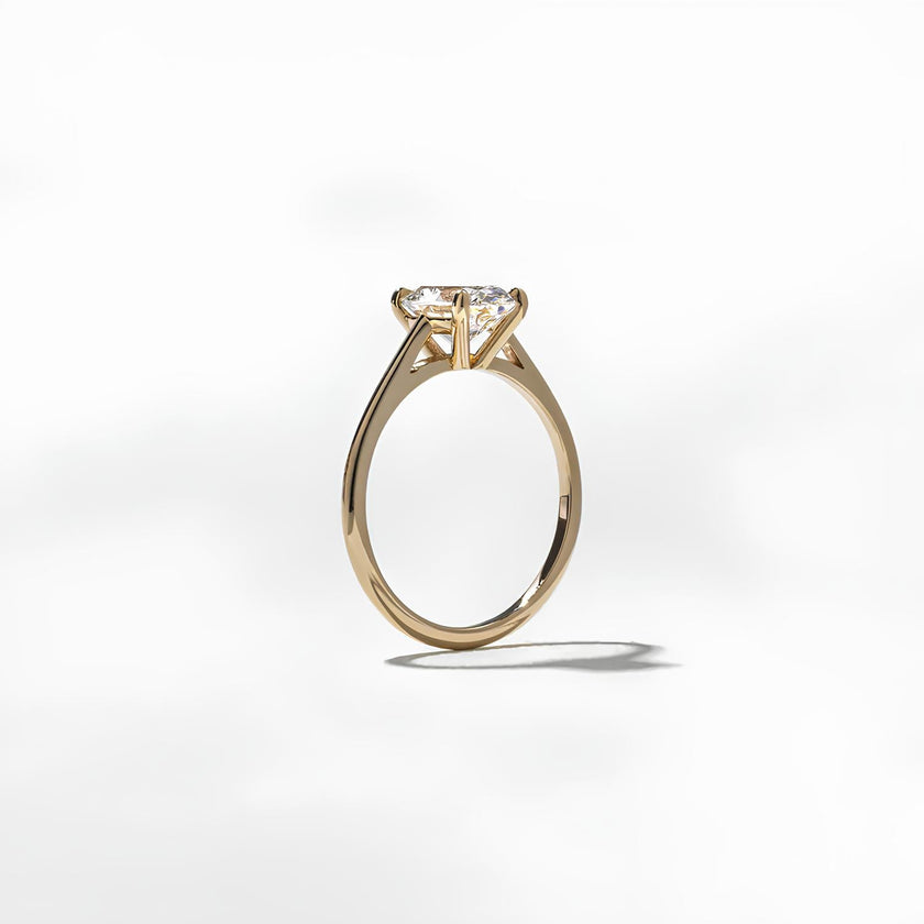 1.50 Carat Oval Cut Lab Grown Diamond Solitaire Ring in Solid Gold - Mivaan Fine Jewelry