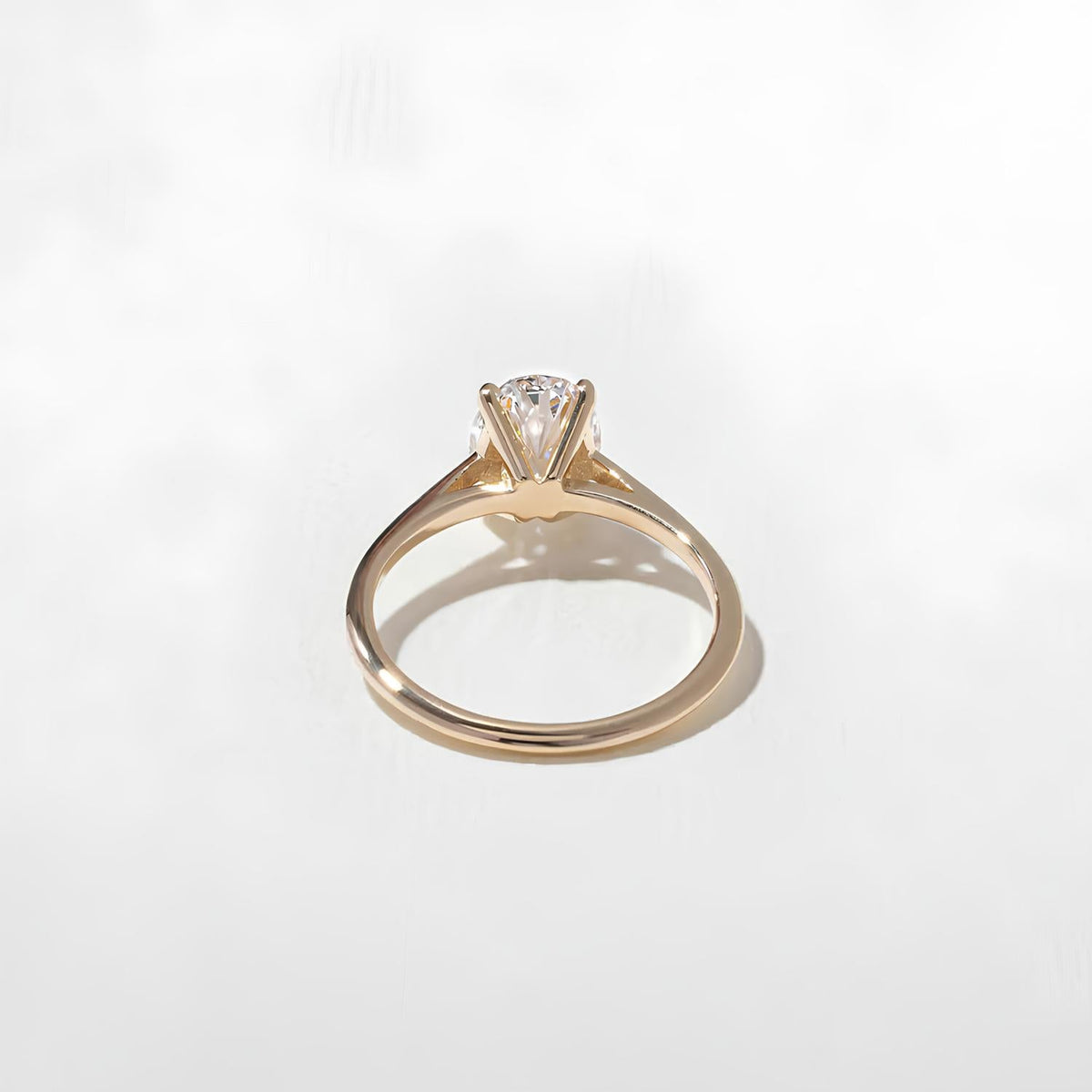 1.50 Carat Oval Cut Lab Grown Diamond Solitaire Ring in Solid Gold - Mivaan Fine Jewelry