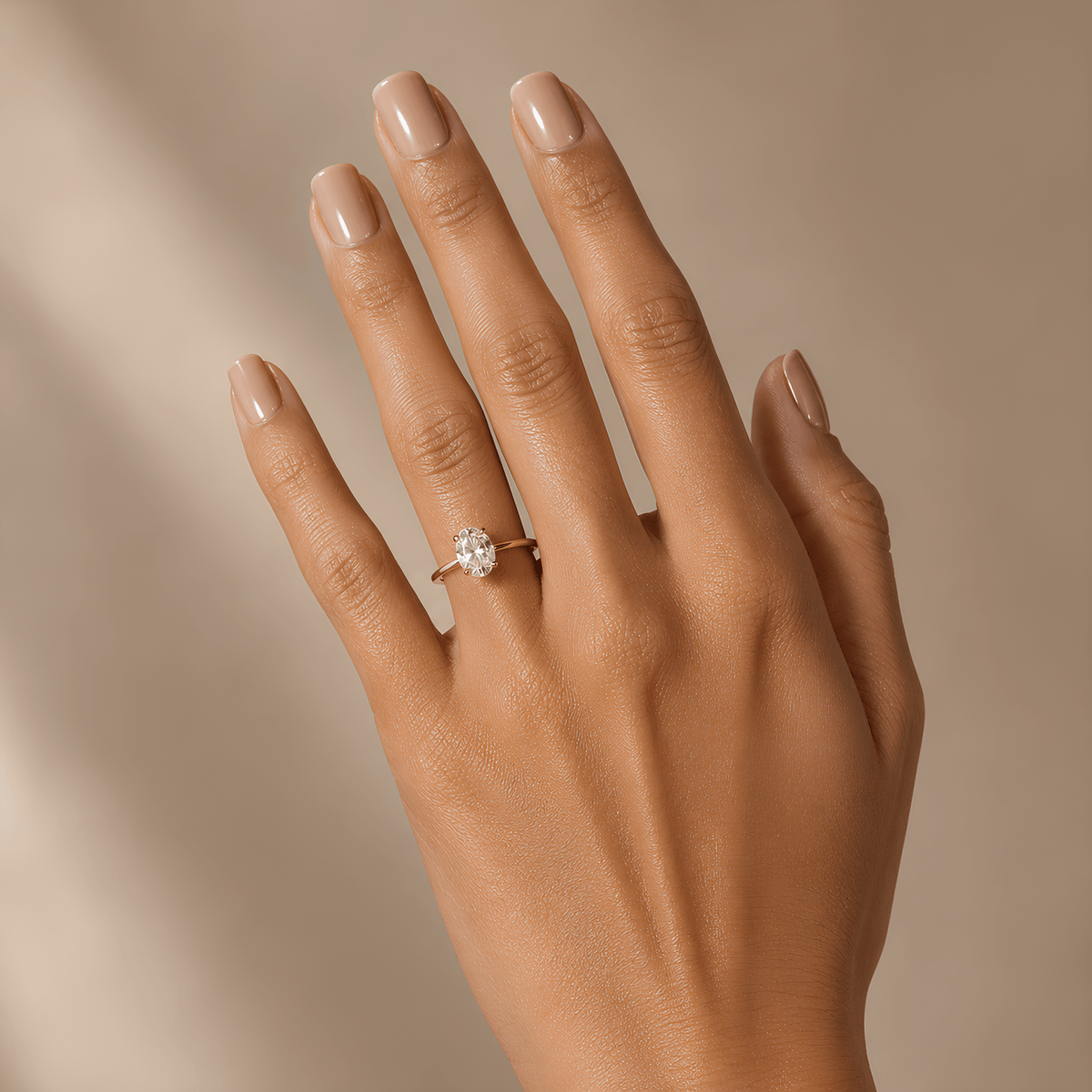 1.50 Carat Oval Cut Lab Grown Diamond Solitaire Ring in Solid Gold - Mivaan Fine Jewelry