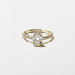 1.50 Carat Pear Cut Lab Diamond Solitaire Ring with Pavé Band - Mivaan Fine Jewelry