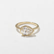 1.50 Carat Pear Cut Lab Grown Diamond Modern Solitaire Ring in 14K Solid Gold - Mivaan Fine Jewelry