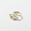 1.50 Carat Pear Cut Lab Grown Diamond Ring with Round Accent Stones in 14K Solid Gold - Mivaan Fine Jewelry