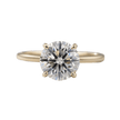 1.50 Carat Round Cut Hidden Halo Minimalist Diamond Engagement Ring - Mivaan Fine Jewelry