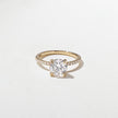 1.50 Carat Round Cut Lab Diamond Ring with Pavé Band in Solid Gold - Mivaan Fine Jewelry