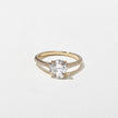 1.50 Carat Round Cut Lab Grown Diamond Pavé Engagement Ring in Solid Gold - Mivaan Fine Jewelry