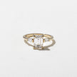 1.55 Carat Emerald Cut Three Stone Lab Diamond Ring in Solid Gold - Mivaan Fine Jewelry