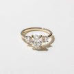 1.60 Carat Oval Cut Lab Diamond Three Stone Ring with Round Side Accents - Mivaan Fine Jewelry