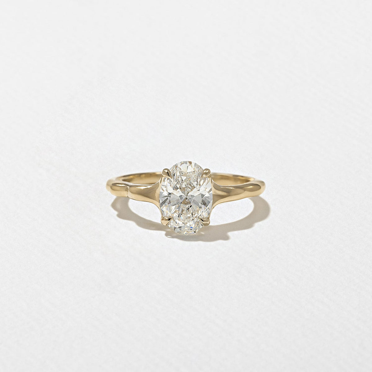 1.60 Carat Oval Cut Lab Grown Diamond Ring in 14K Solid Gold - Mivaan Fine Jewelry