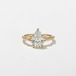 1.70 Carat Pear Cut Lab Grown Diamond Nature-Inspired Solitaire Ring in 14K Solid Gold - Mivaan Fine Jewelry