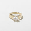 1.75 Carat Oval Cut Lab Grown Diamond Wide Band Ring in 14K Solid Gold - Mivaan Fine Jewelry