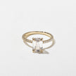 1.80 Carat Emerald Cut Lab Diamond Ring with Pavé Band in Solid Gold - Mivaan Fine Jewelry
