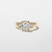 1.85 Carat Cushion Cut Lab Grown Diamond Ring with Baguette Side Stones in Platinum - Mivaan Fine Jewelry
