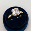 2 Carat Asscher Cut Lab Grown Diamond 4 Prong Set Ring for Women - Mivaan Fine Jewelry