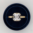 2 Carat Asscher Cut Lab Grown Diamond 4 Prong Set Ring for Women - Mivaan Fine Jewelry