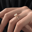 2 Carat Asscher Cut Lab Grown Diamond Bezel Set Ring 14K Solid Gold - Mivaan Fine Jewelry