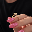 2 Carat Asscher Cut Lab Grown Diamond Bezel Set Ring 14K Solid Gold - Mivaan Fine Jewelry