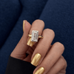 2 Carat Baguette Cut Lab Grown Diamond Engagement Ring - Mivaan Fine Jewelry
