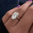 2 Carat Criss Cut Lab Grown Diamond Bezel Set Engagement Ring - Mivaan Fine Jewelry
