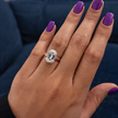 2 Carat Criss Cut Lab Grown Diamond Bezel Set Engagement Ring - Mivaan Fine Jewelry