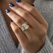 2 Carat Criss Cut Lab Grown Diamond Double Prong Set Ring - Mivaan Fine Jewelry
