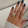 2 Carat Criss Cut Lab Grown Diamond Double Prong Set Ring - Mivaan Fine Jewelry