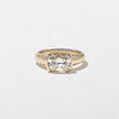 2 Carat Cushion Cut Lab Grown Diamond Bar Set Ring in Solid Gold - Mivaan Fine Jewelry