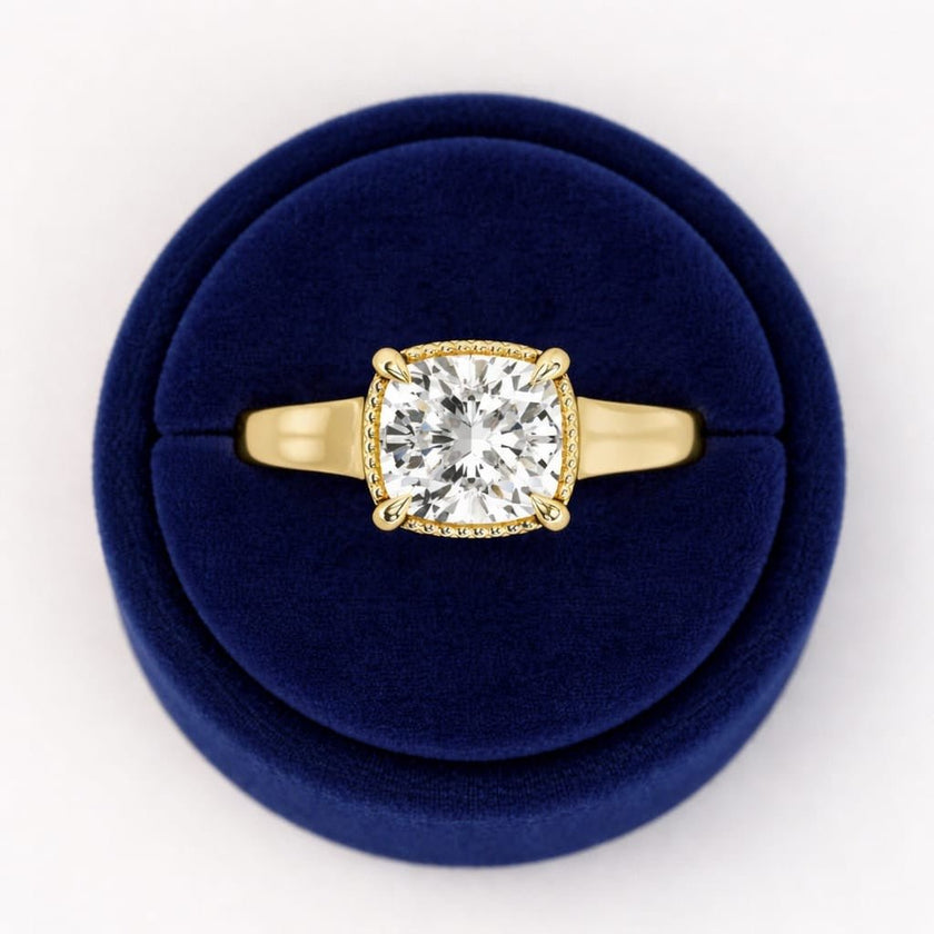 2 Carat Cushion Cut Lab Grown Diamond Engagement Ring - Mivaan Fine Jewelry