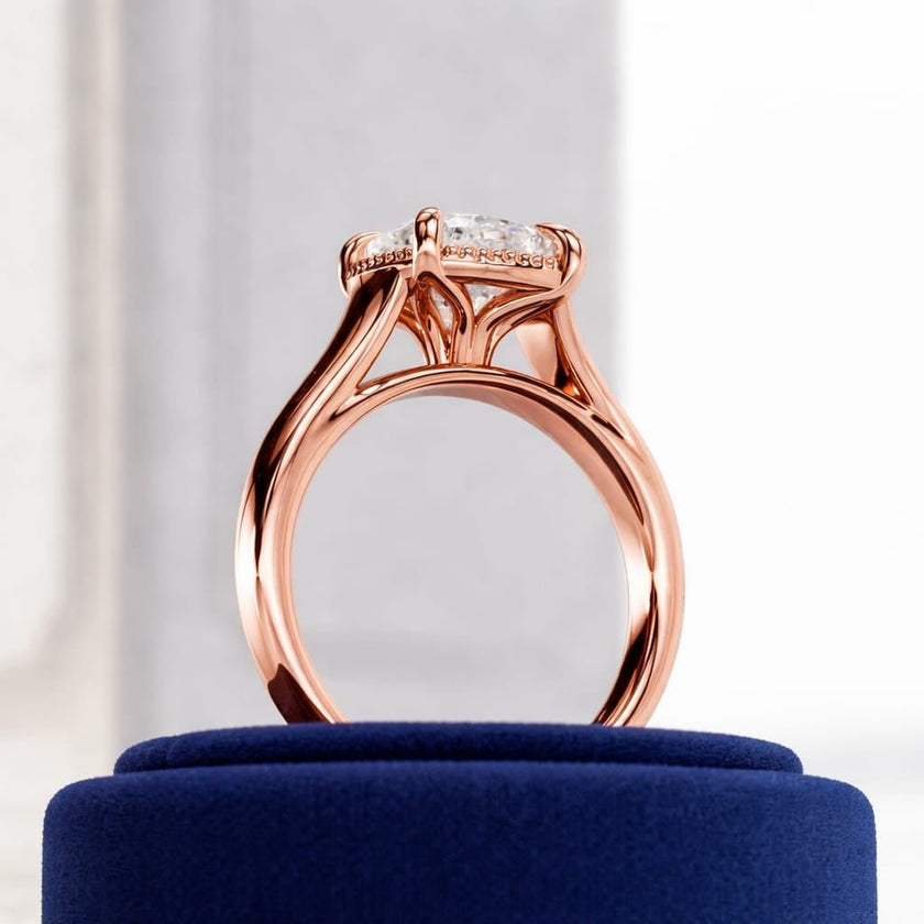 2 Carat Cushion Cut Lab Grown Diamond Engagement Ring - Mivaan Fine Jewelry