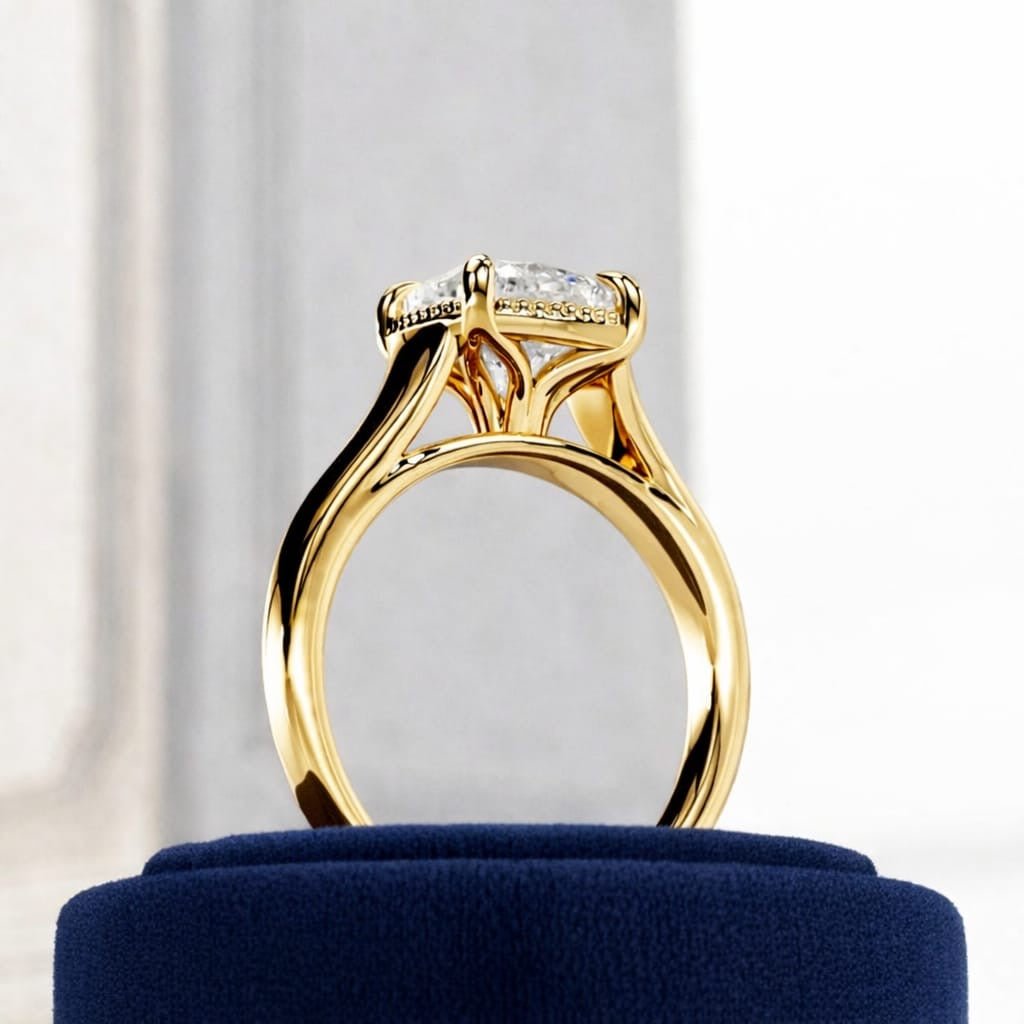 2 Carat Cushion Cut Lab Grown Diamond Engagement Ring - Mivaan Fine Jewelry