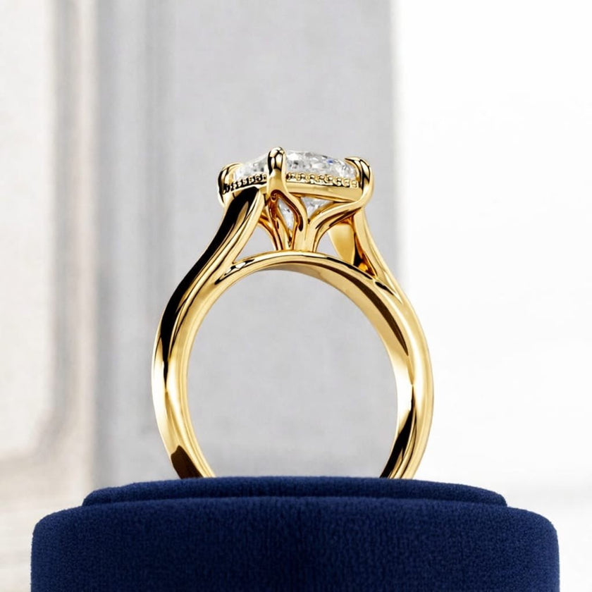 2 Carat Cushion Cut Lab Grown Diamond Engagement Ring - Mivaan Fine Jewelry