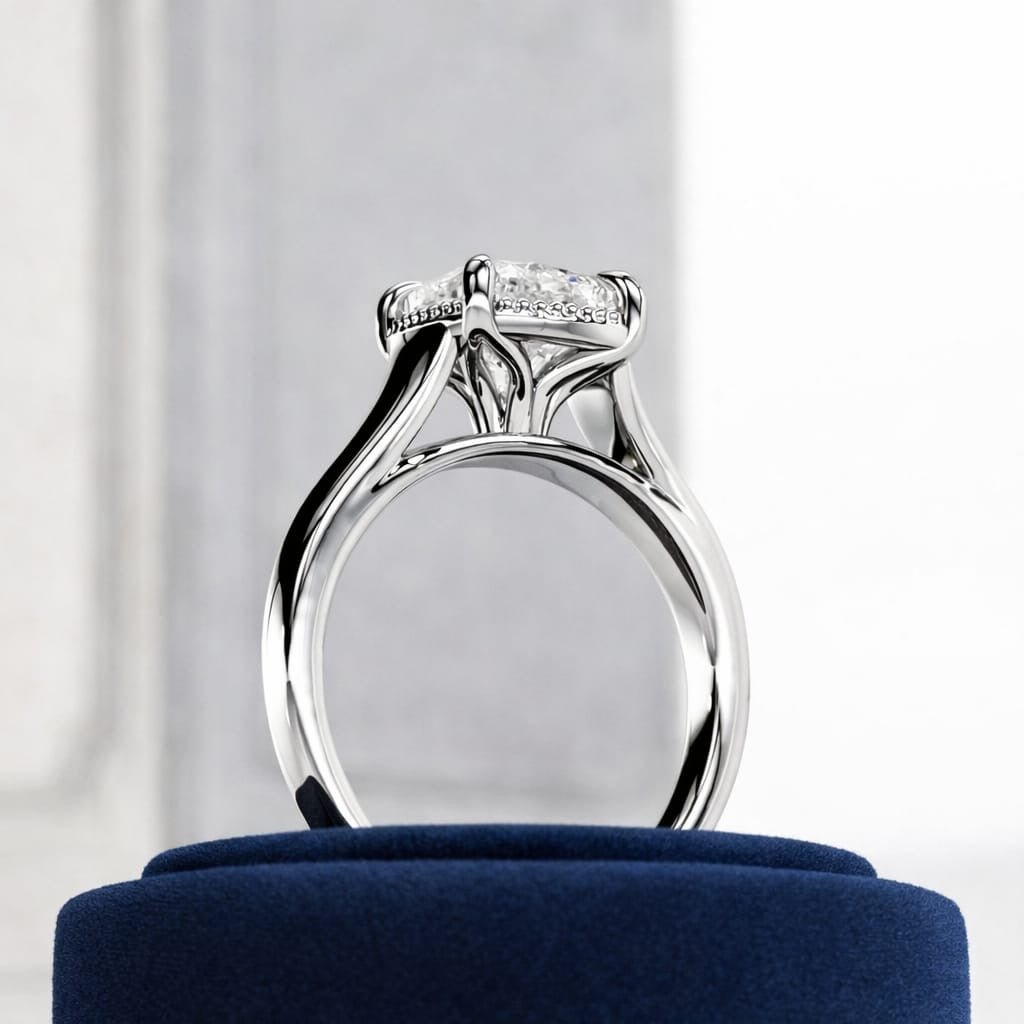 2 Carat Cushion Cut Lab Grown Diamond Engagement Ring - Mivaan Fine Jewelry