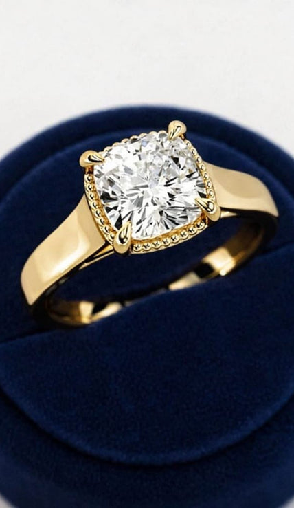 2 Carat Cushion Cut Lab Grown Diamond Engagement Ring - Mivaan Fine Jewelry