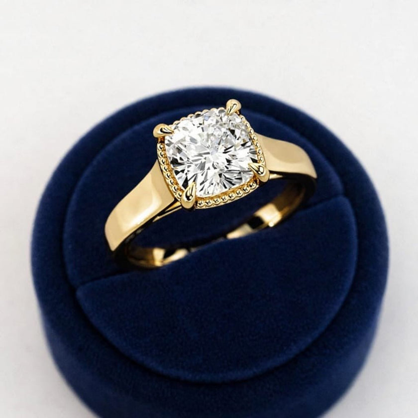 2 Carat Cushion Cut Lab Grown Diamond Engagement Ring - Mivaan Fine Jewelry