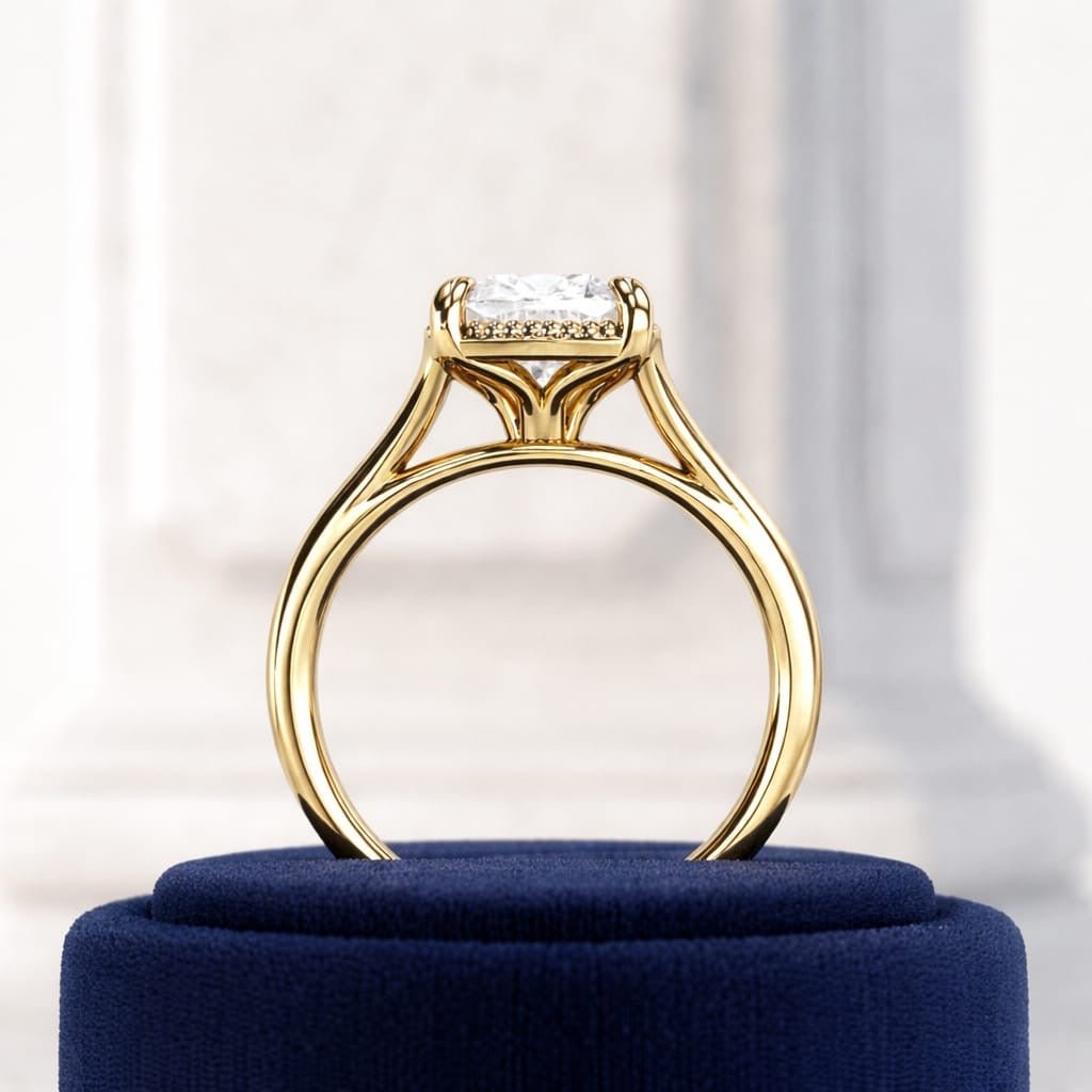 2 Carat Cushion Cut Lab Grown Diamond Engagement Ring - Mivaan Fine Jewelry