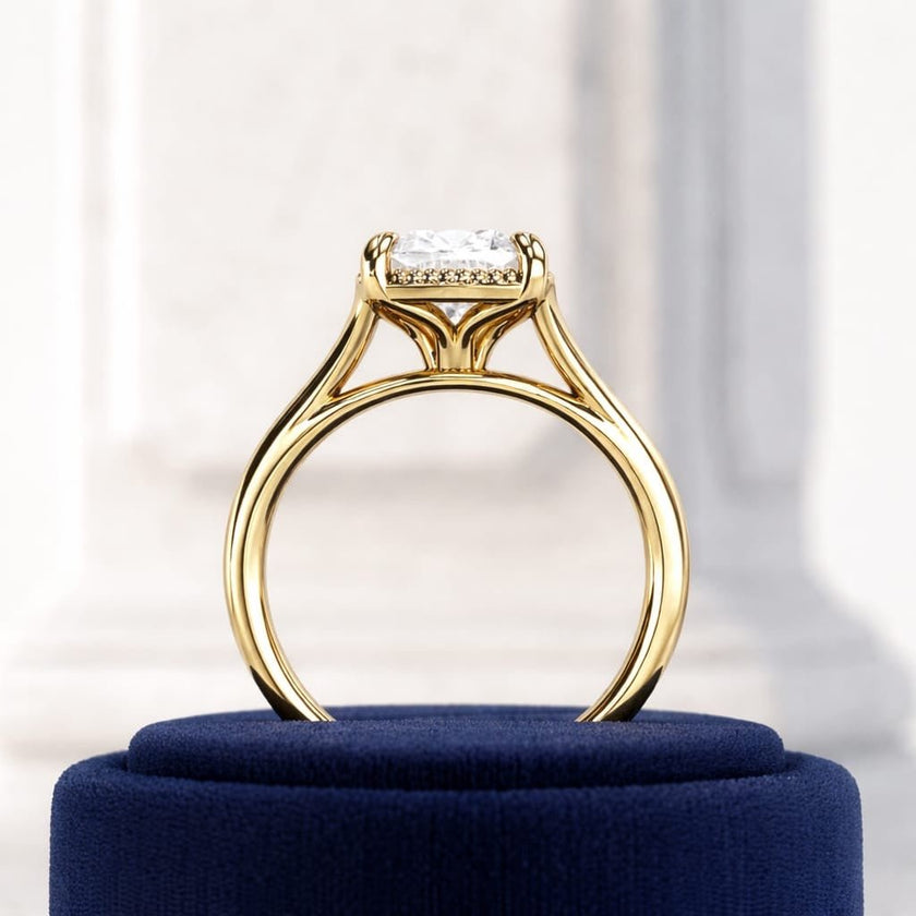 2 Carat Cushion Cut Lab Grown Diamond Engagement Ring - Mivaan Fine Jewelry
