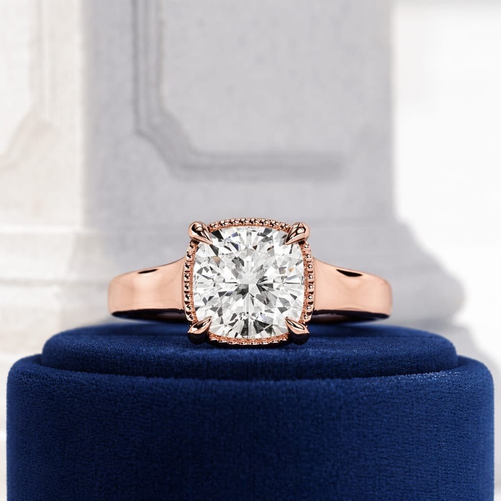 2 Carat Cushion Cut Lab Grown Diamond Engagement Ring - Mivaan Fine Jewelry