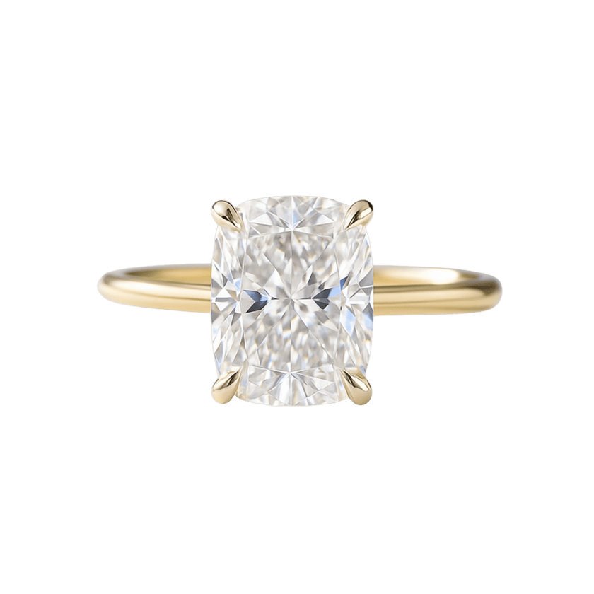 2 Carat Elongated Cushion Cut Diamond Wedding Ring for Women - Mivaan Fine Jewelry